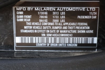 2025 McLaren 750S Spider