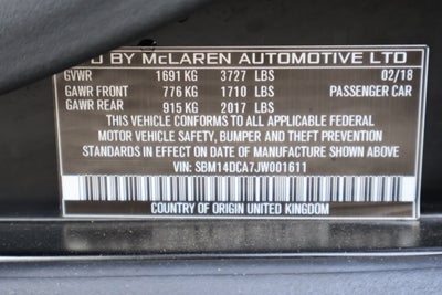 2018 McLaren 720S Performance