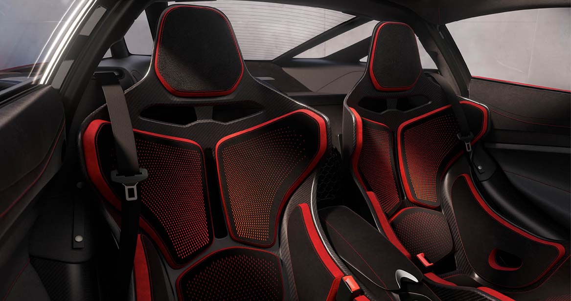 Bespoke carbon fibre racing seats