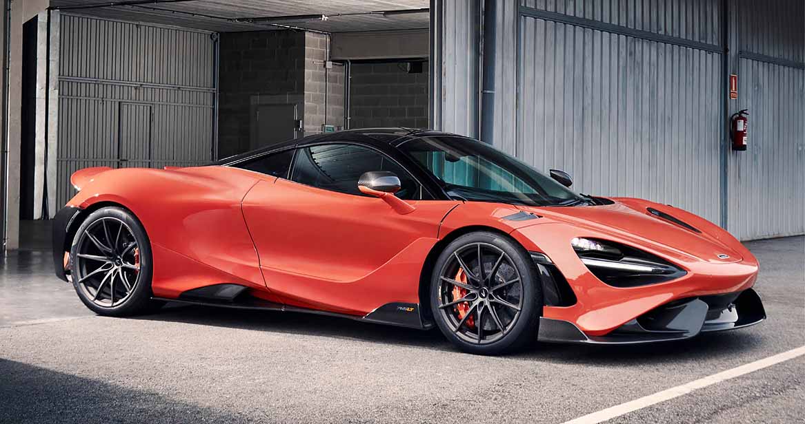 765LT Parked outside of garage