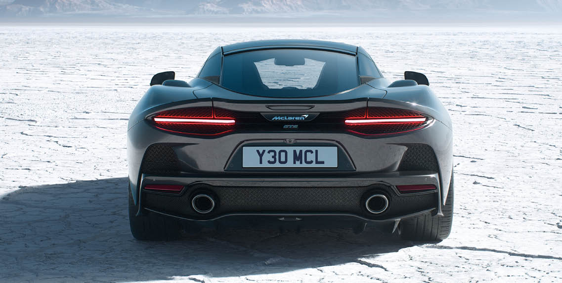 Rear spoiler and exhaust