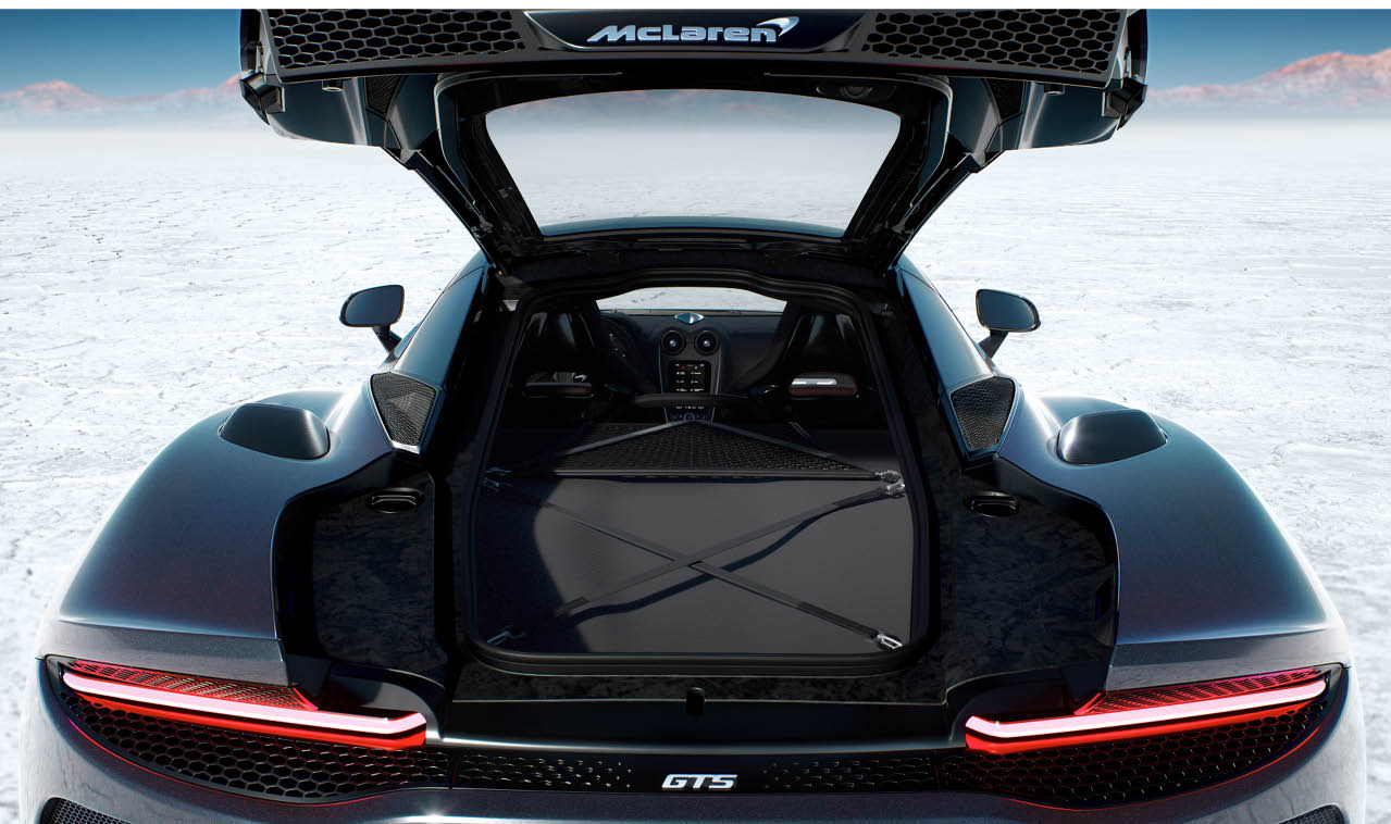 rear cargo with luggage