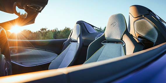 interior seating with speaker system