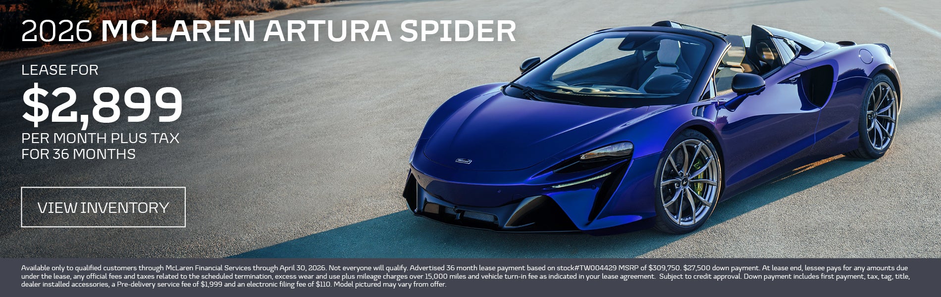 artura spider lease